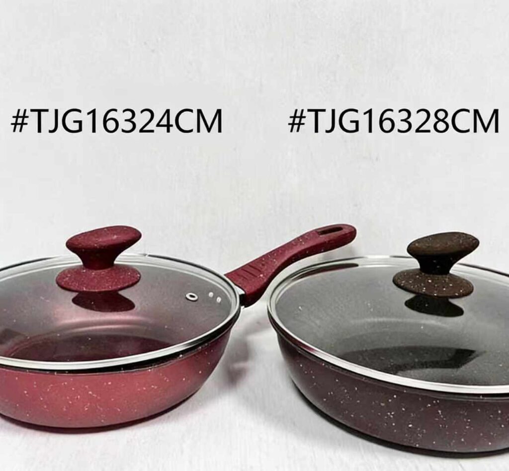 Stainless steel flat-bottom wok